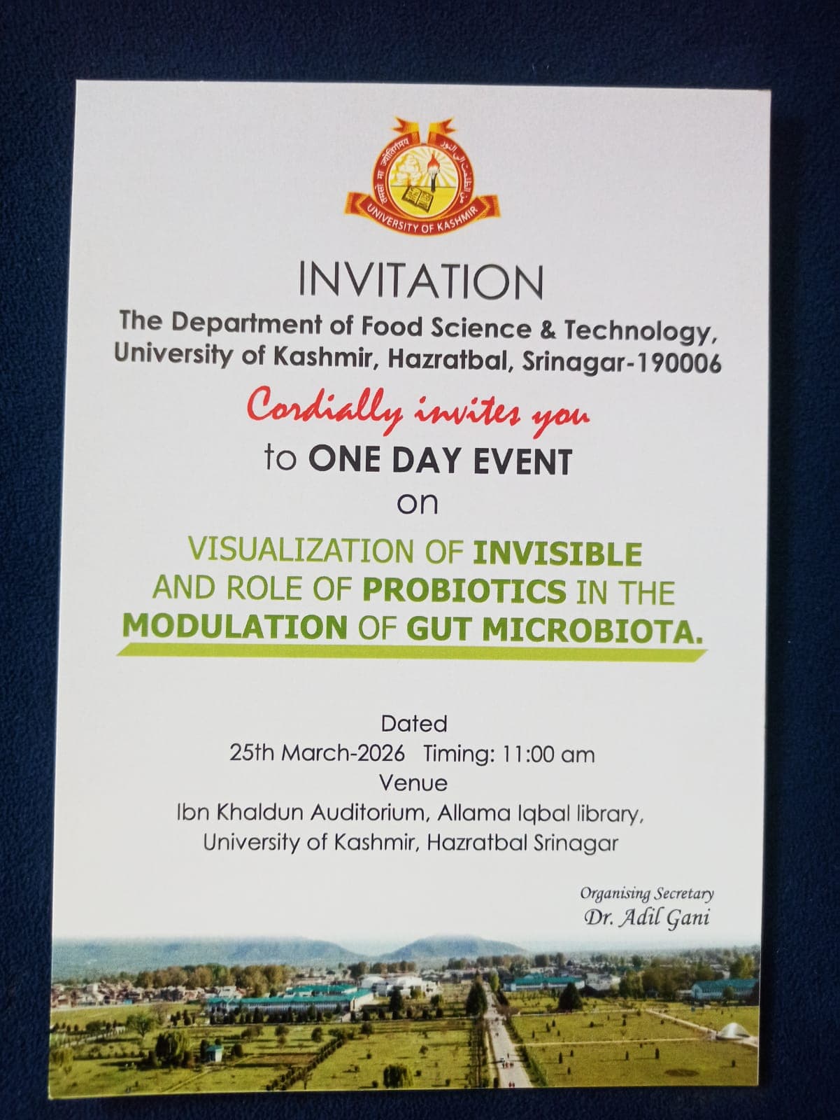 VISUALIZATION OF INVISIBLE AND ROLE OF PROBIOTICS IN THE MODULATION OF GUT MICROBIOTA.